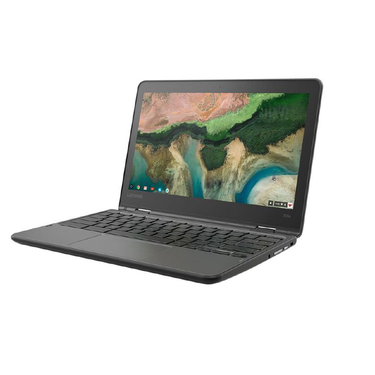 Lenovo 11.6in 300E Chromebook HD Intel Celeron N4020  4GB 32GB SSD Black, , hi-res