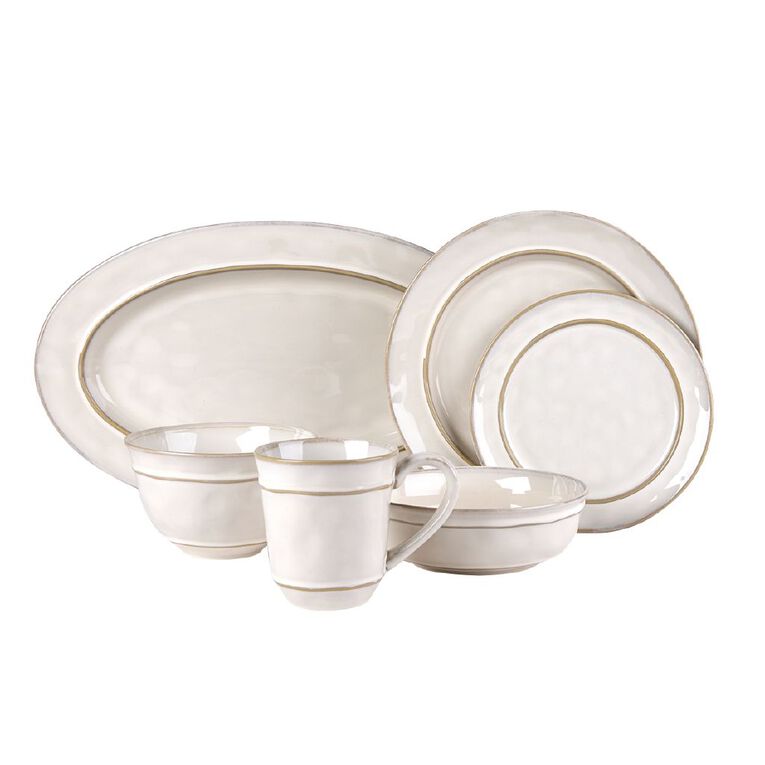 Living & Co Country Collection Dinner Plate Ivory, , hi-res