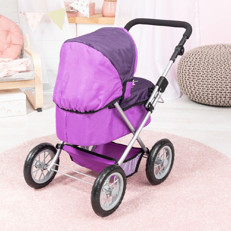 Bayer Dolls Pram Trendy Purple Mid, , hi-res