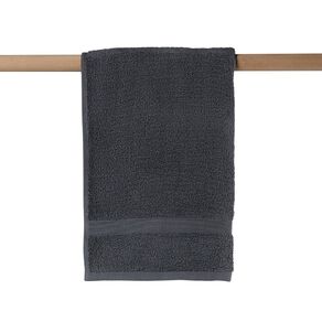 Living & Co Plush Plain Hand Towel Charcoal 40cm x 65cm