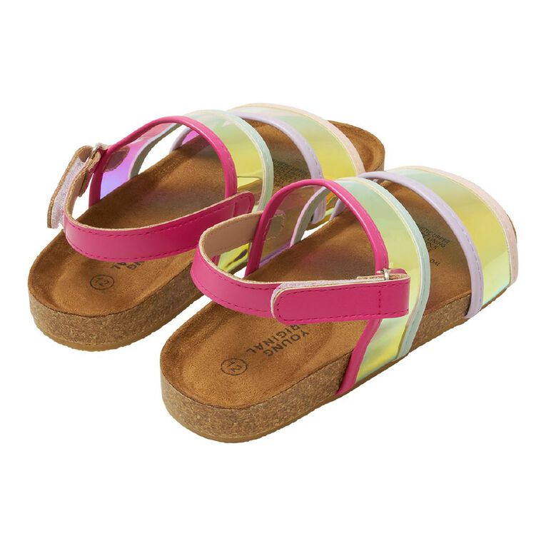 Young Original Senior Kids' Clear View Sandals, Multi-Coloured, hi-res
