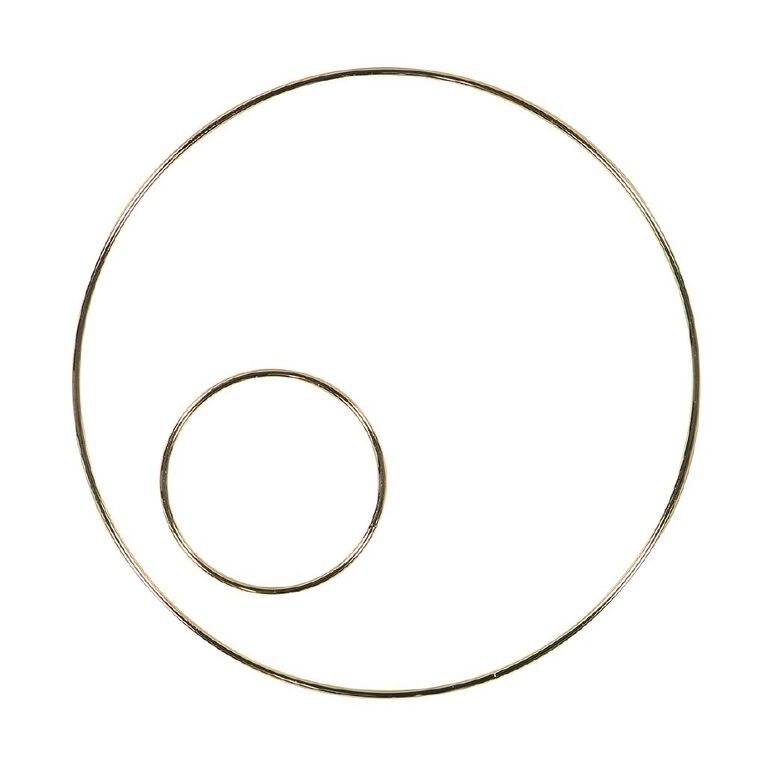 Uniti Macrame Hoop Set Gold, , hi-res