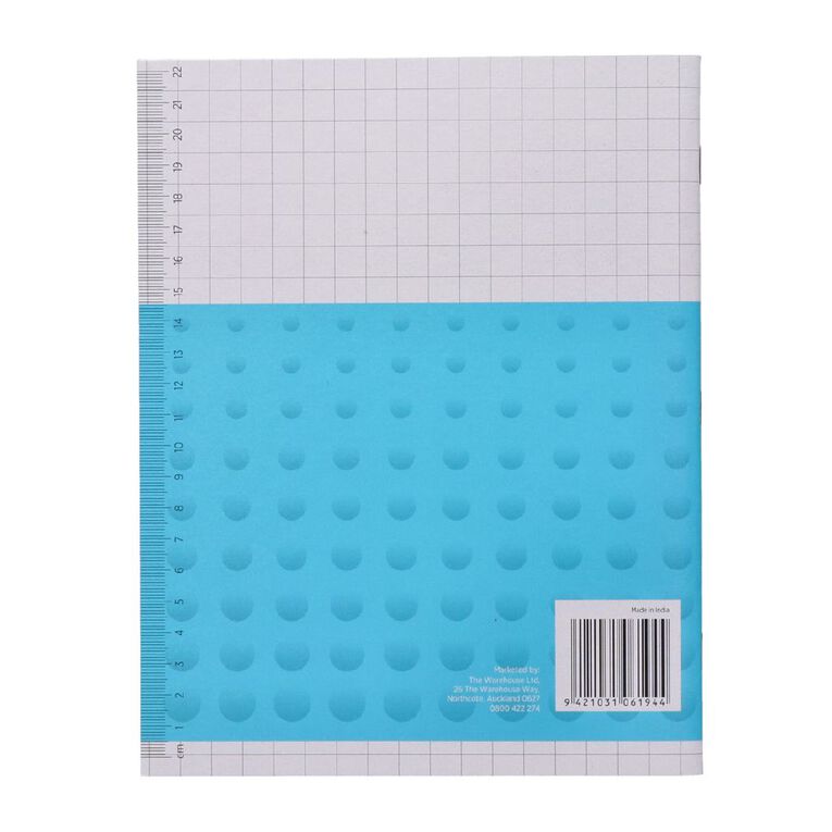 WS Exercise Book 1H4 10mm Quad 28 Leaf Blue, , hi-res