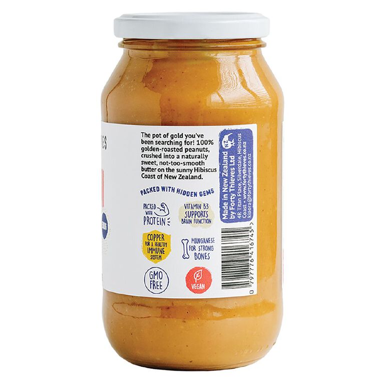 Forty Thieves Peanut Butter Smooth 500g, , hi-res