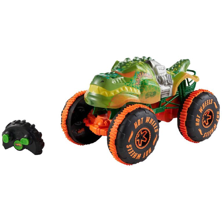 Hot Wheels Monster Trucks 1:15 Scale Sharks vs Dinos Ragesaur, , hi-res