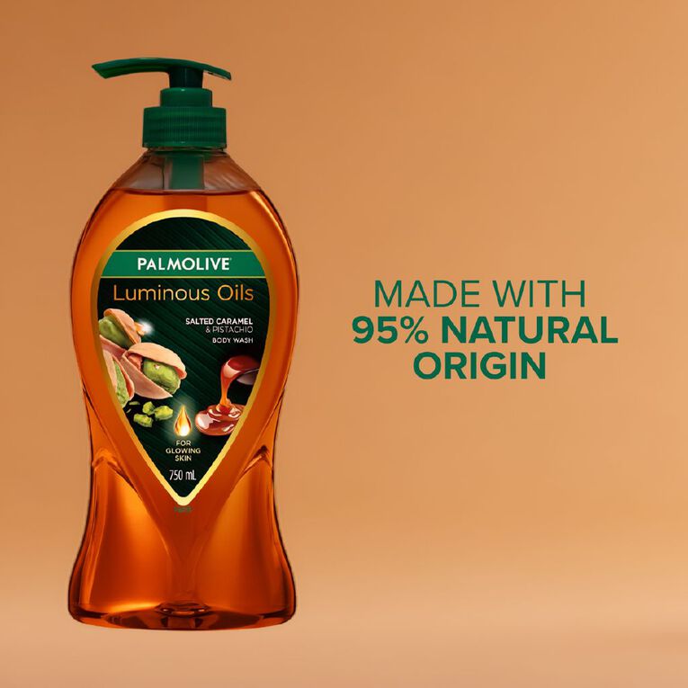 Palmolive Luminous Oils Body Wash Pistachio And Salted Caramel 750ml, , hi-res