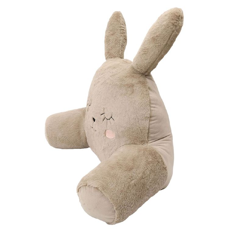 Living & Co Kids Reading Cushion Bunny Brown Mid, , hi-res