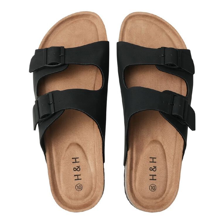 H&H Men's Rufus Sandals, Black, hi-res