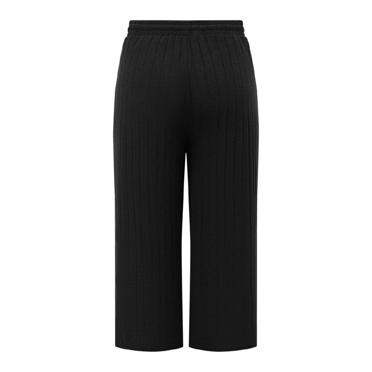 HYBRID RIB PANTS BLACK