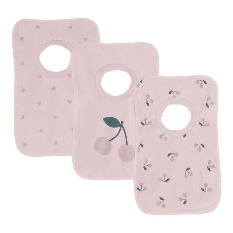 Young Original Baby Popover Bibs 3 Pack, Pink Light, hi-res