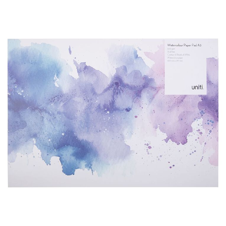 Uniti Watercolour Pad A3 300gsm, , hi-res