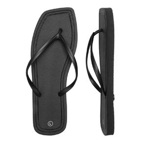 H&H Women's Square Toe Plain Jandals