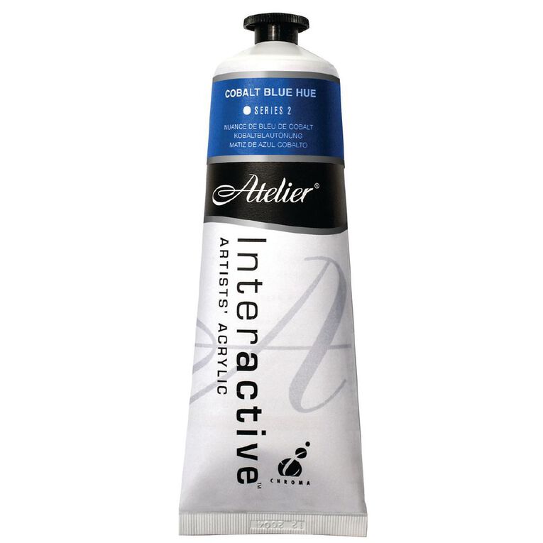 Atelier S2 Acrylic Paint Cobalt Hue Blue 80ml, , hi-res