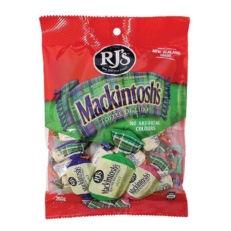 RJ's Mackintosh Toffee Family Pack 200g, , hi-res