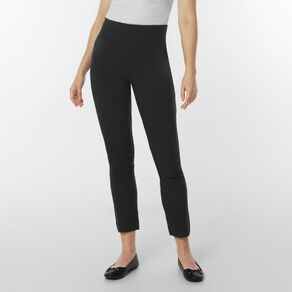 H&H Curve Women's Bengaline Straight Leg Pants