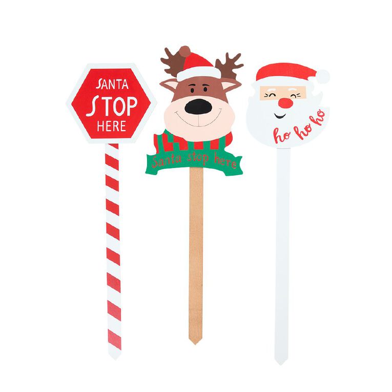 Wonderland Novelty Christmas Garden Stake Assorted, , hi-res