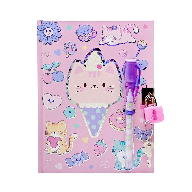 Uniti Kids Playful Simplicity Lockable A5 Notebook, , hi-res