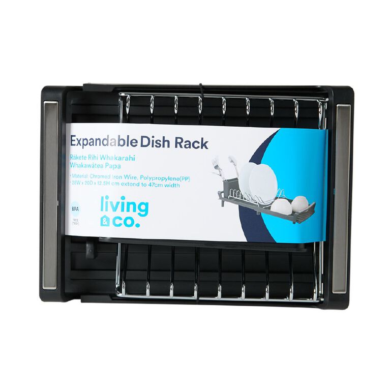 Living & Co Expandable Dishrack Slim, , hi-res