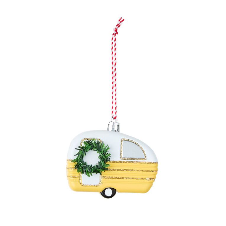 Wonderland Fun Festive Caravan 8cm Christmas Tree Decoration Assorted, , hi-res