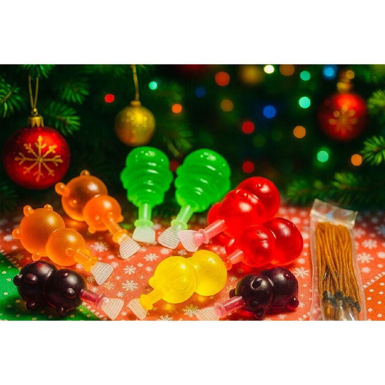 Lolly King Christmas Jellies Assorted Flavours 900G, , hi-res