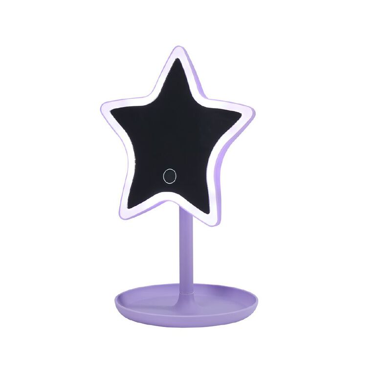 Poppi LED Star Mirror Purple, , hi-res