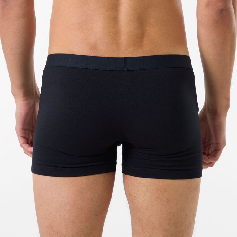 H&H Men's Trunks 3 Pack, Black, hi-res