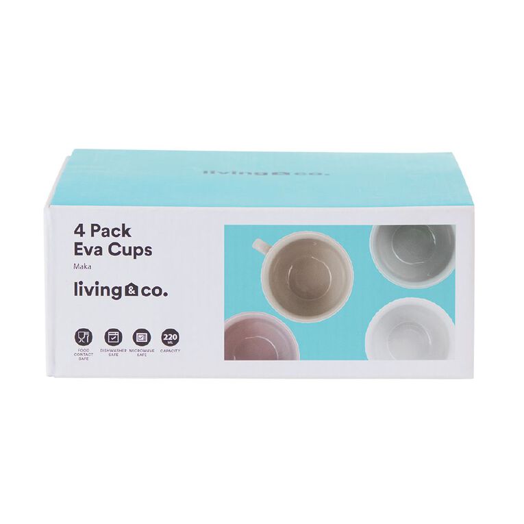 Living & Co Eva Cups 4 Pack, , hi-res