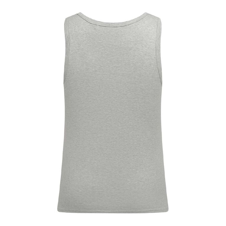 H&H Men's Plain Singlet, Grey Light, hi-res