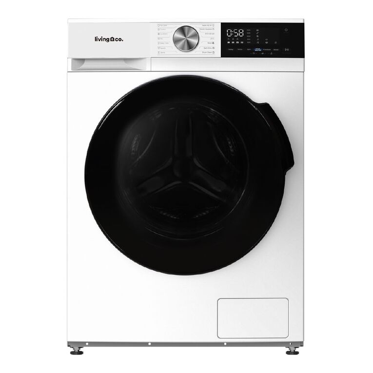 Living & Co Front Load Washing Machine 8kg White, , hi-res