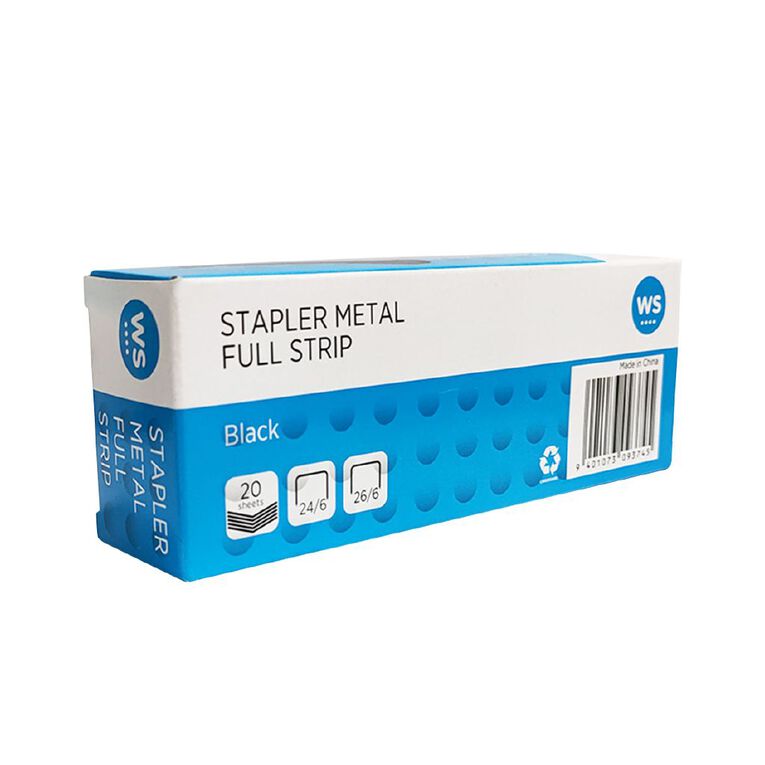 WS Stapler Metal Full Strip 20 Sheet, , hi-res