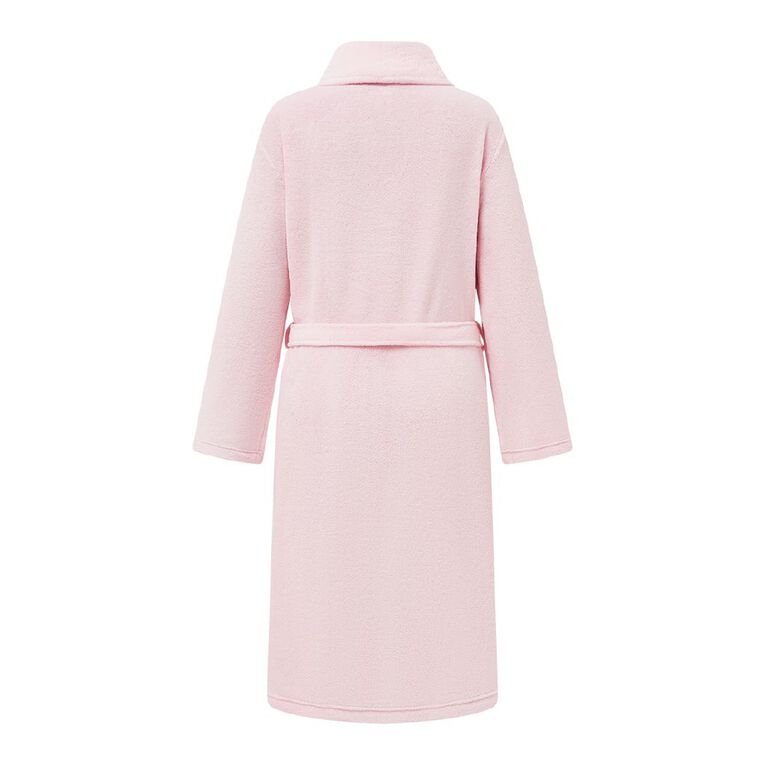 H&H Women's Coral Fleece Robe, Pink Light, hi-res