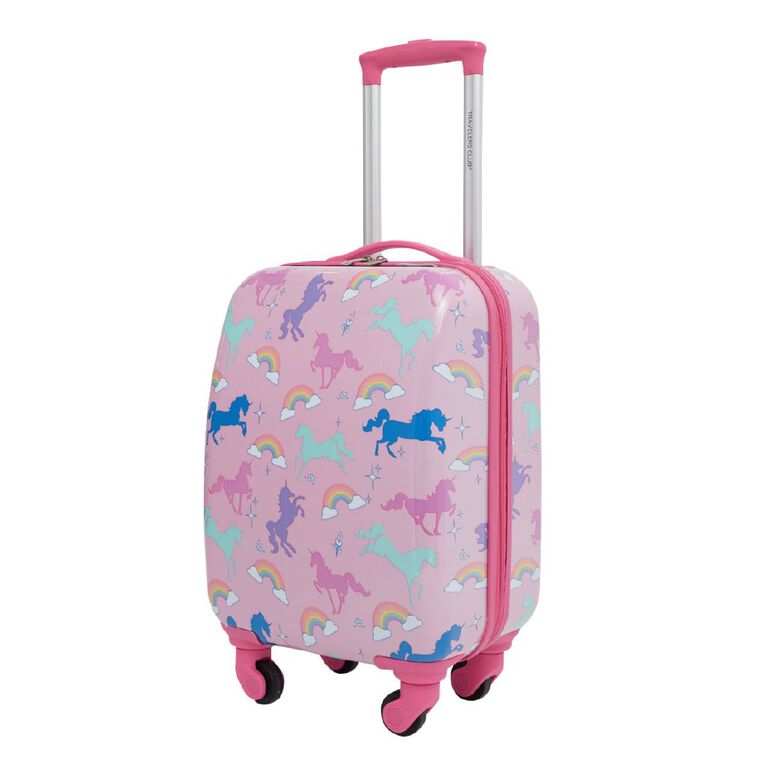 Travelers Club 5 Piece Luggage Set Unicorn Pink, , hi-res
