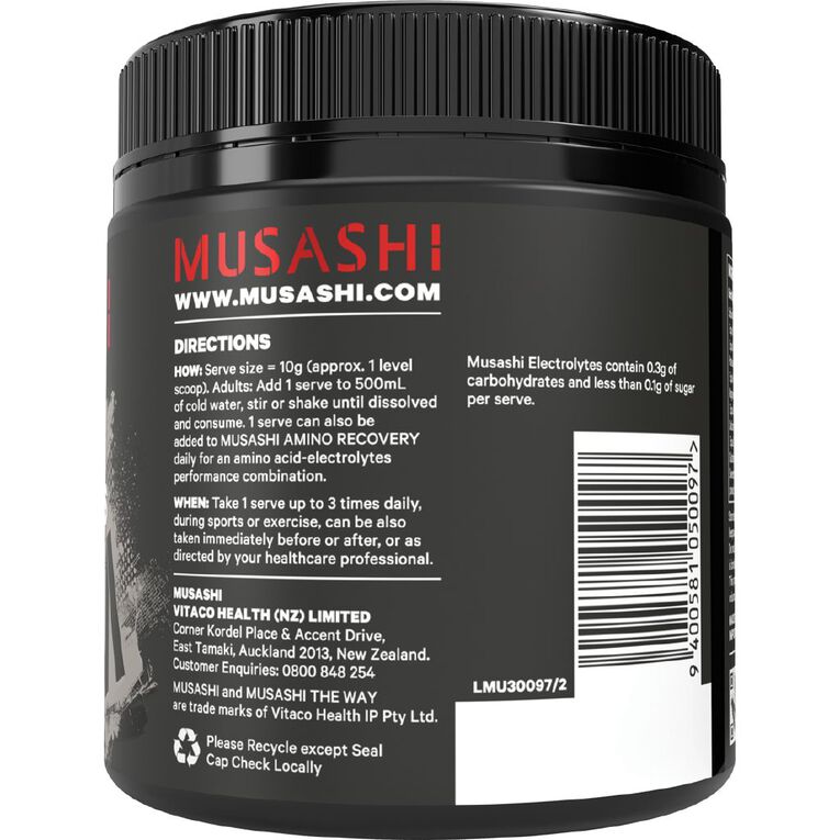 Musashi Electrolyte Powder Watermelon 300g, , hi-res