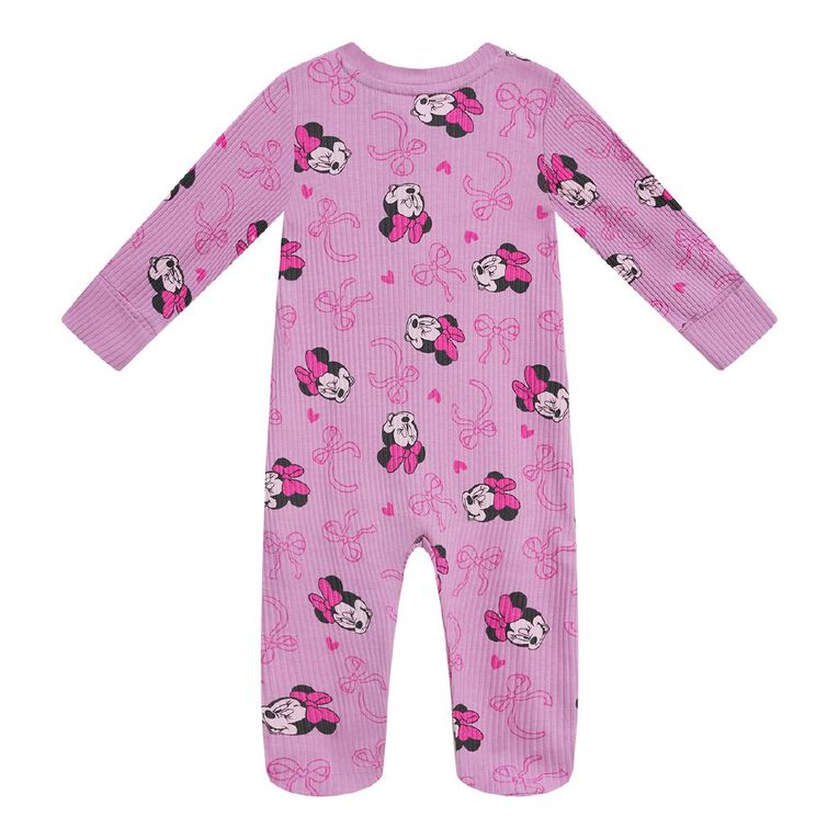 Minnie Mouse Babies' 2 Way Zip All-in-One, Purple Mid, hi-res