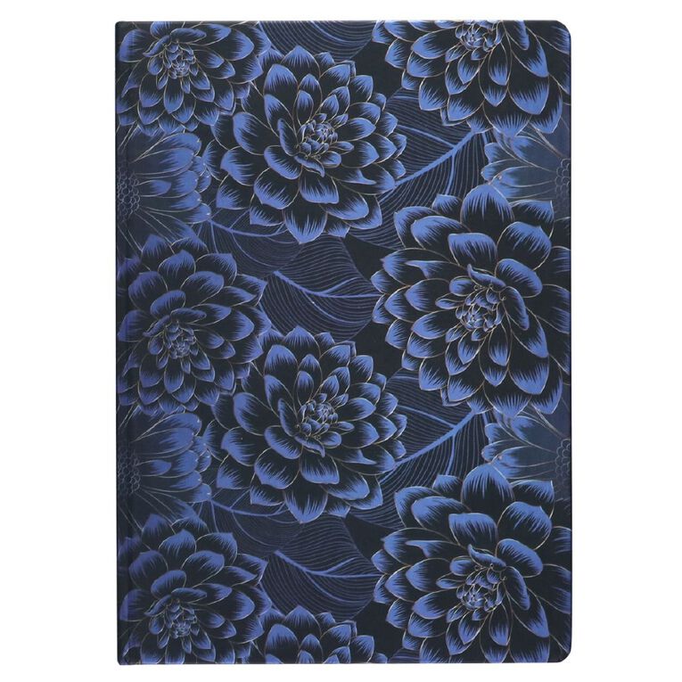 Uniti Stationery Bloom Blue A5 Notebook, , hi-res