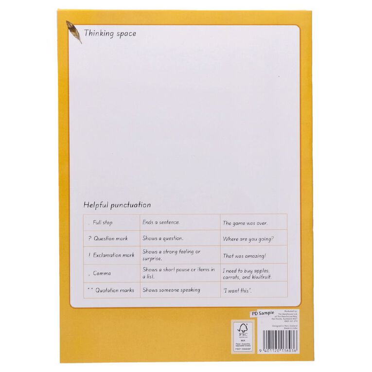 WS Literacy 2 Rua 12mm Ruled 32 Leaf Yellow, , hi-res