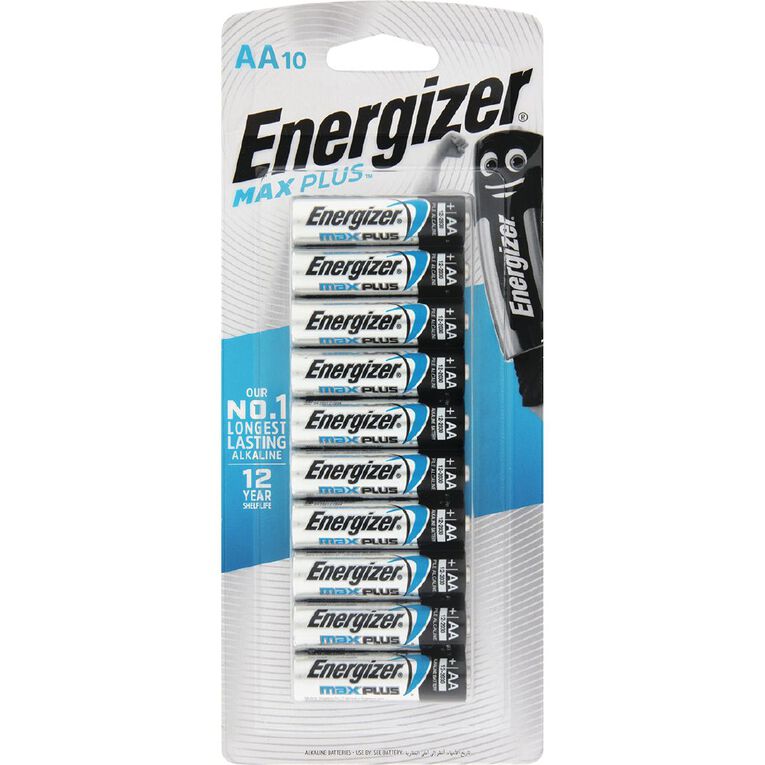 Energizer Max Plus Advanced Batteries AA 10 Pack 10 Pack, , hi-res