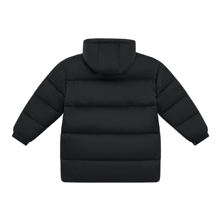 Young Original Longline Puffer Jacket, Black, hi-res