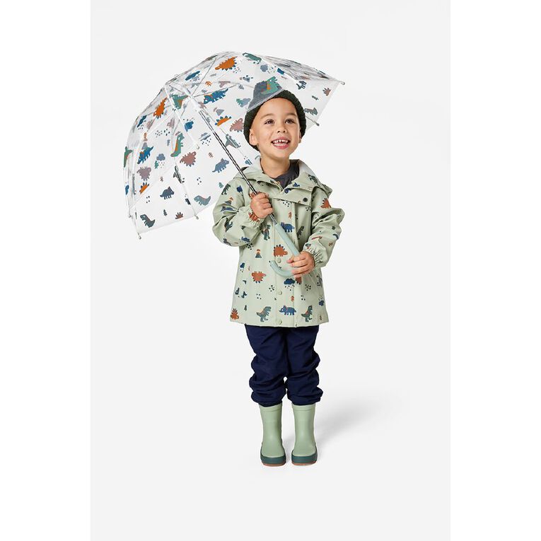Young Original Waterproof Printed Raincoat, Green Light, hi-res