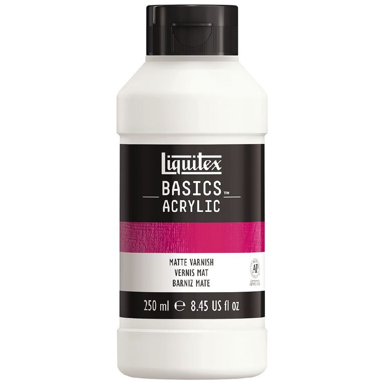 Liquitex Basics Acrylic 250ml Matte Varnish, , hi-res