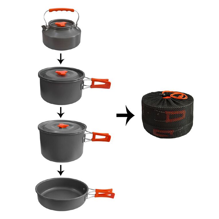 Navigator South Anodised Camp Cookware Set, , hi-res