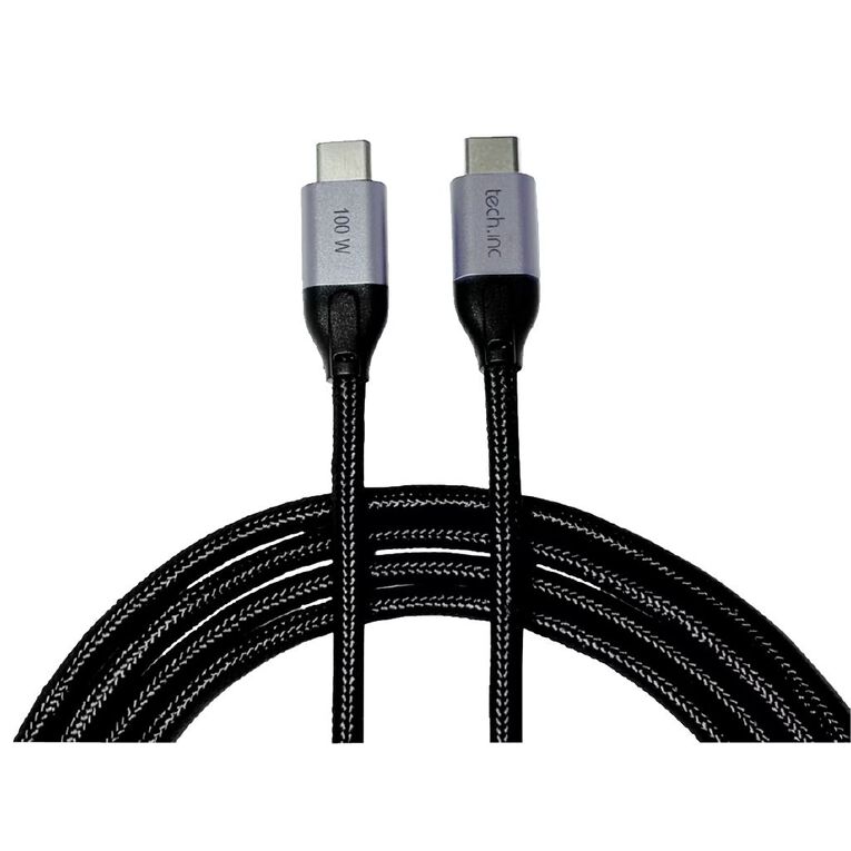 Tech.Inc 100W USB C Cable 1m Black, , hi-res