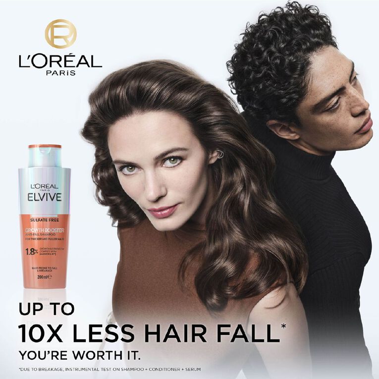 L'Oreal Paris Elvive Growth Booster Shampoo 200ml, , hi-res