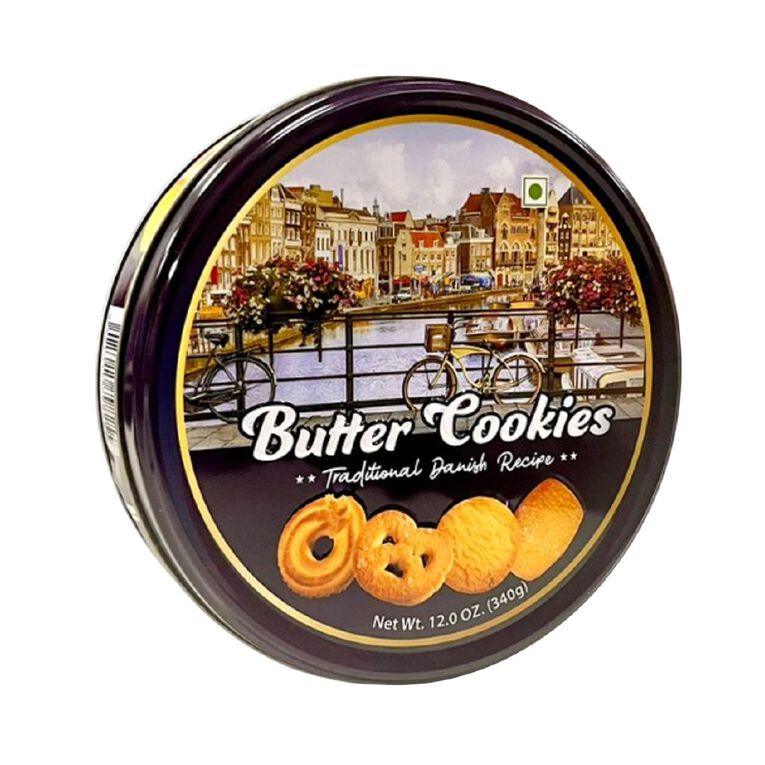 Butter Cookies Traditional Danish Recipe 340g, , hi-res