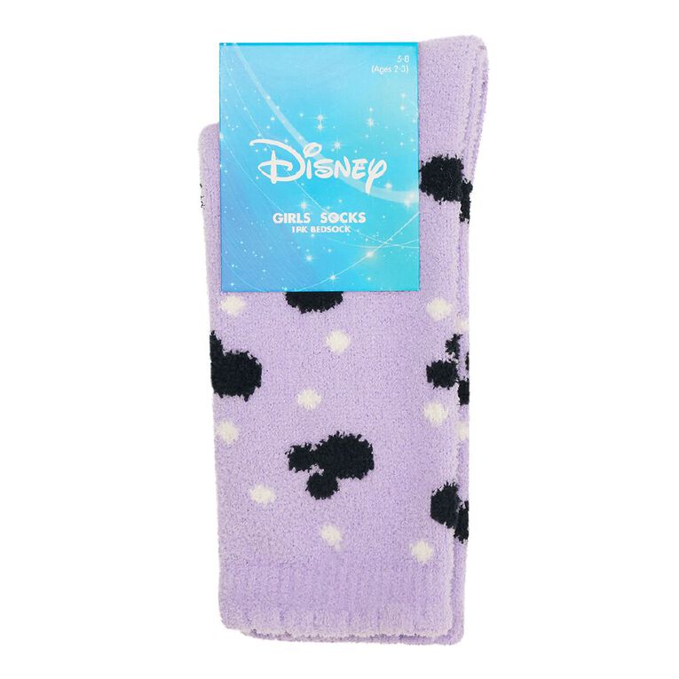 Minnie Mouse Bed Socks Pack Lilac The Warehouse