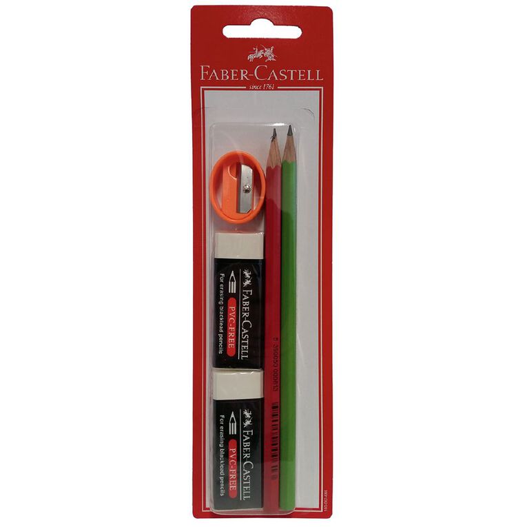 Faber-Castell Writing Set Multi-Coloured 7 Pack, , hi-res