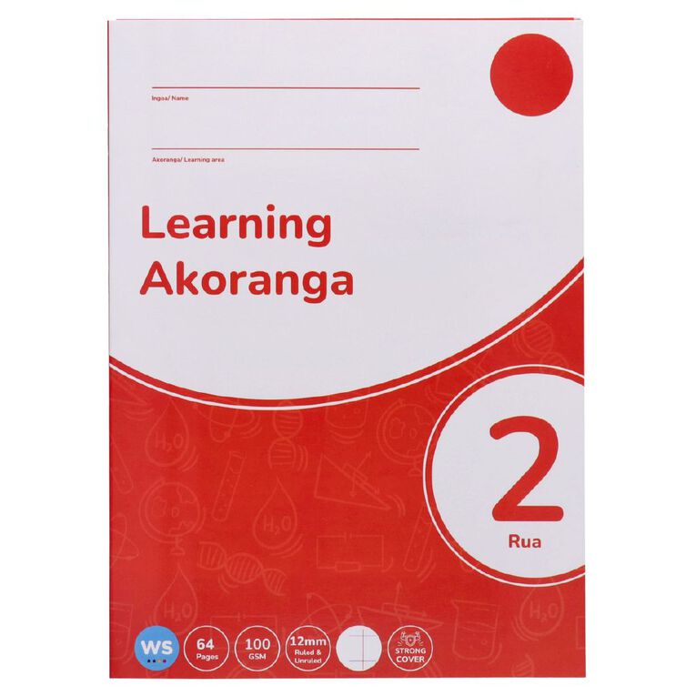 WS Learning 2 Tahi 12mm Ruled & Unruled 32 Leaf Blue, , hi-res