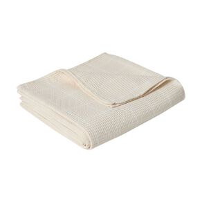 Living & Co Tablecloth Waffle Check 139cm x 223cm Natural