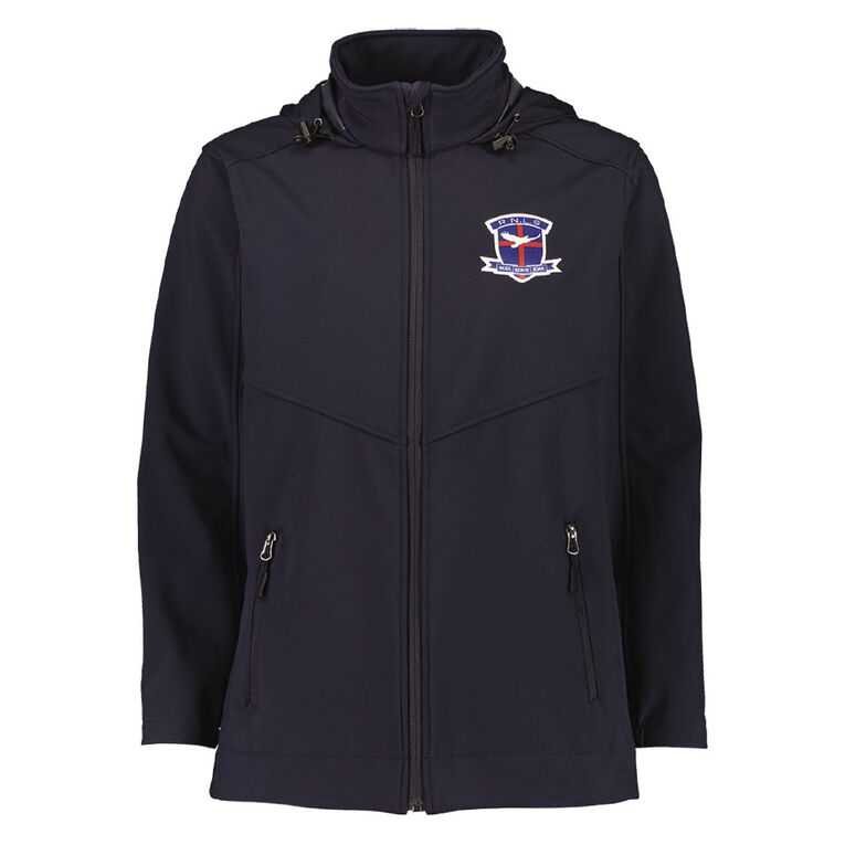 Schooltex Rangiora New Life Softshell Jacket with Badge Navy The Warehouse