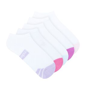 Underworks Girls' Cushioned Sport Low Cut Socks 5 Pack